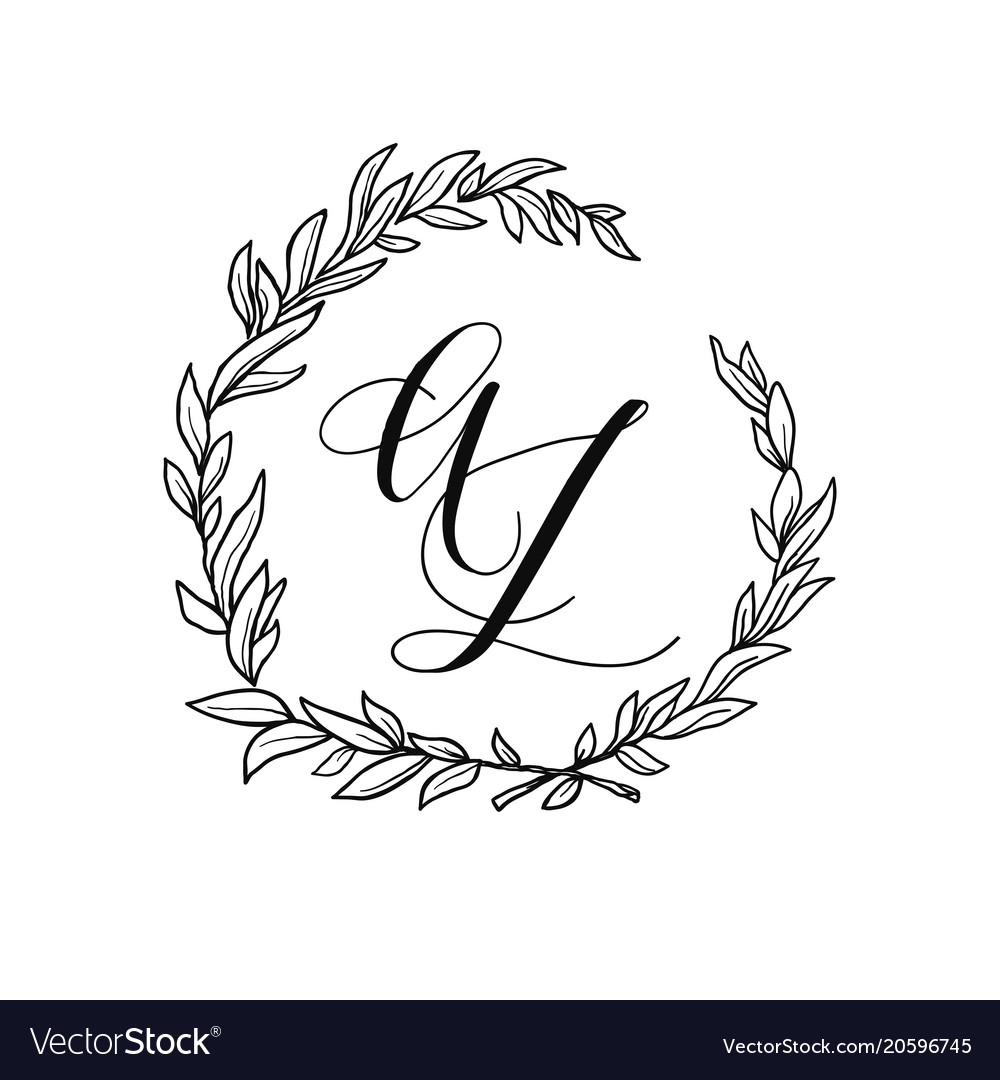 Wedding wreath element Royalty Free Vector Image