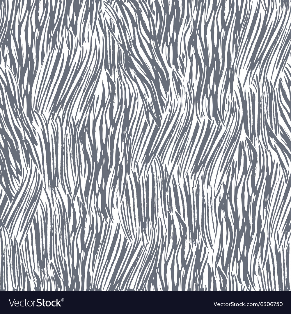 Ink hand drawn abstract lines seamless pattern