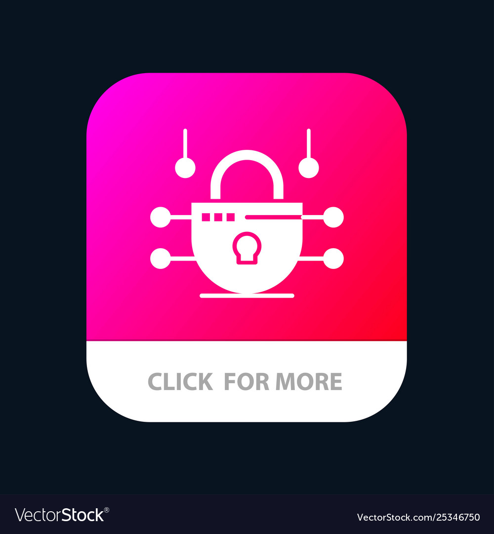 Internet network security mobile app Vector Image Internet network security mobile app
