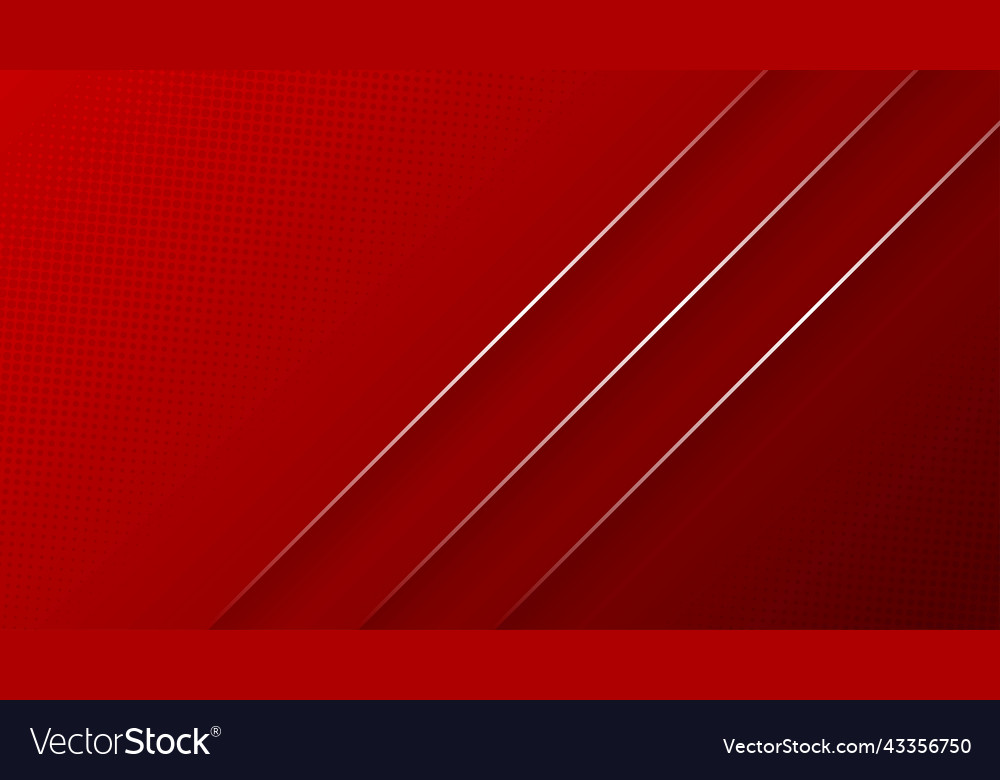 Red background with white line design