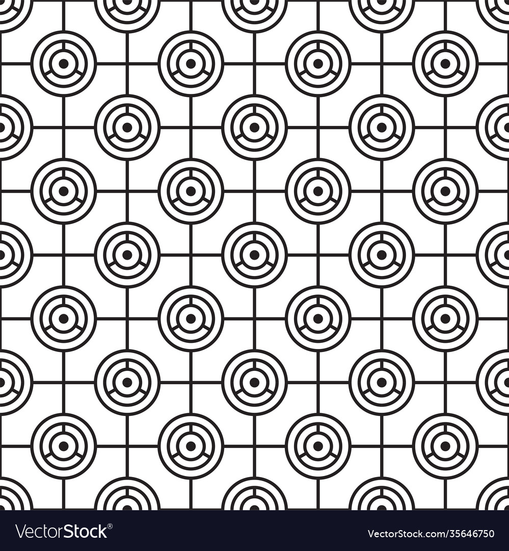 Seamless abstract circle pattern