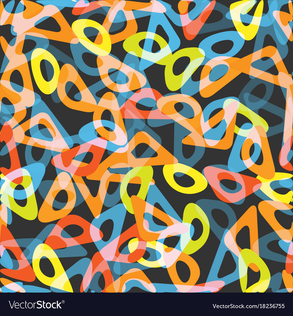 Circle abstract bio chain pattern