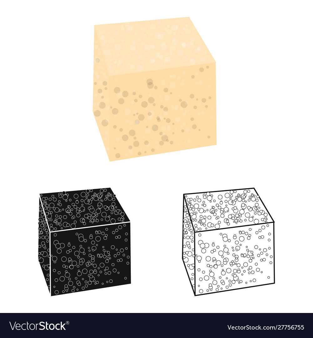 Design cube and sugar symbol web