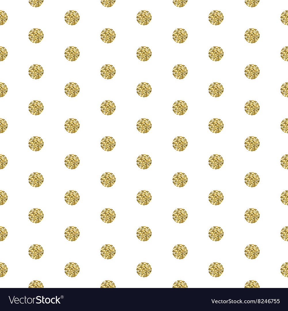 Gold Foil Polka Dot Shimmer