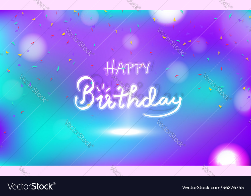 Happy birthday congratulation card concept Vector Image