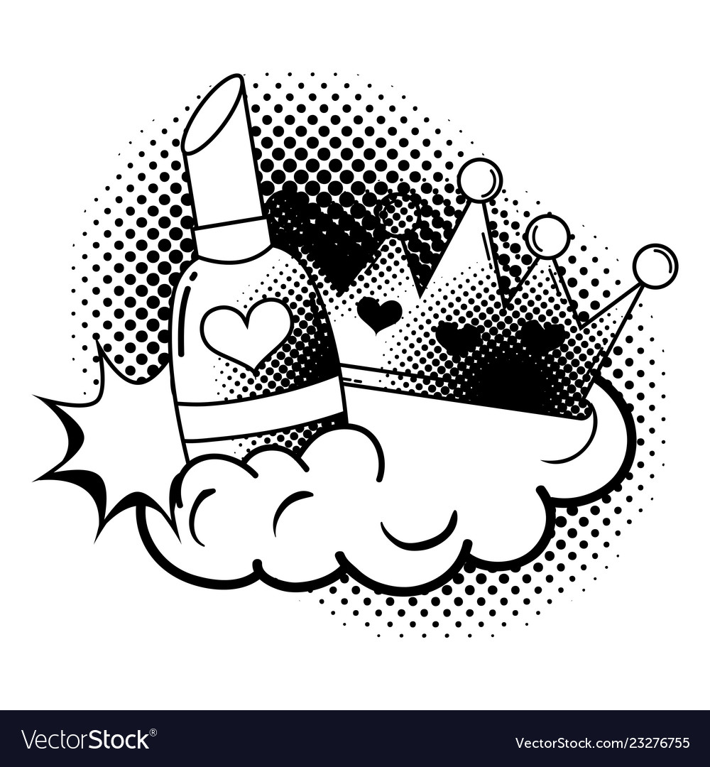 queen crown pop art