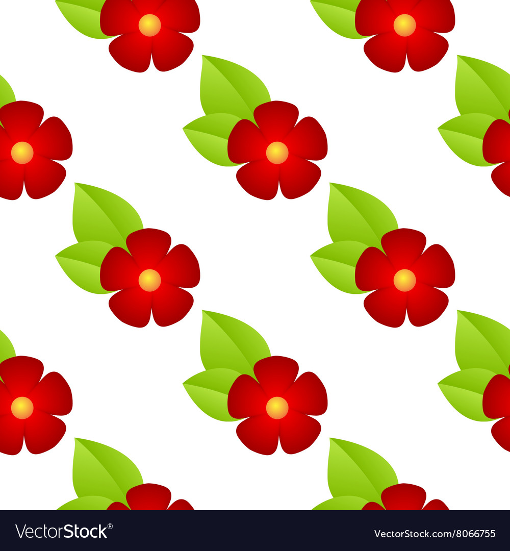 Red flowers seamless