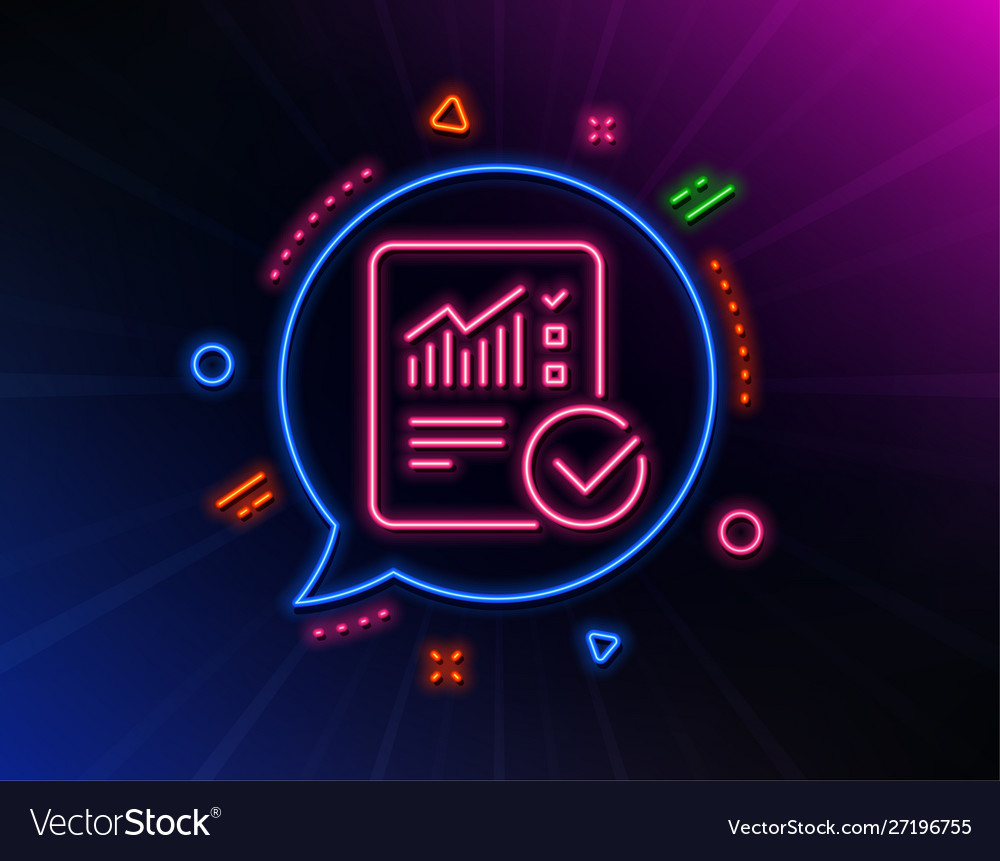 Report document line icon checklist