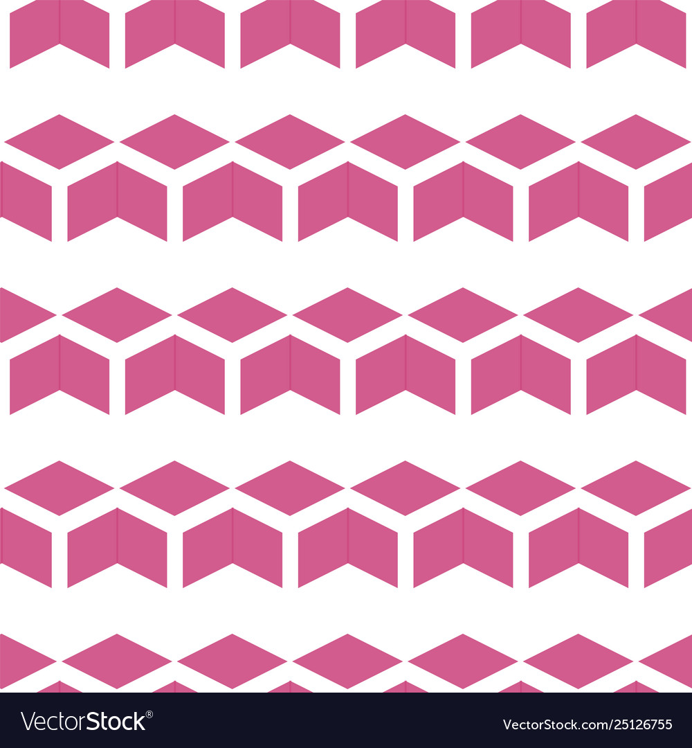 Seamless cube like geometric pattern from shape