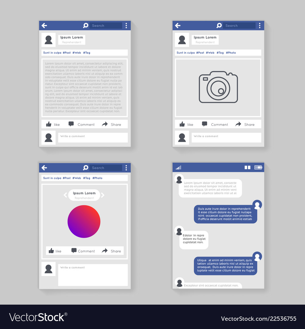 Social Network Chat Window