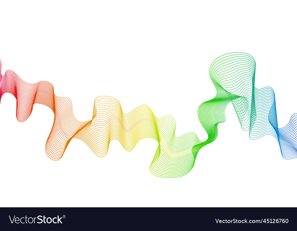 Abstract backdrop with wave gradient lines