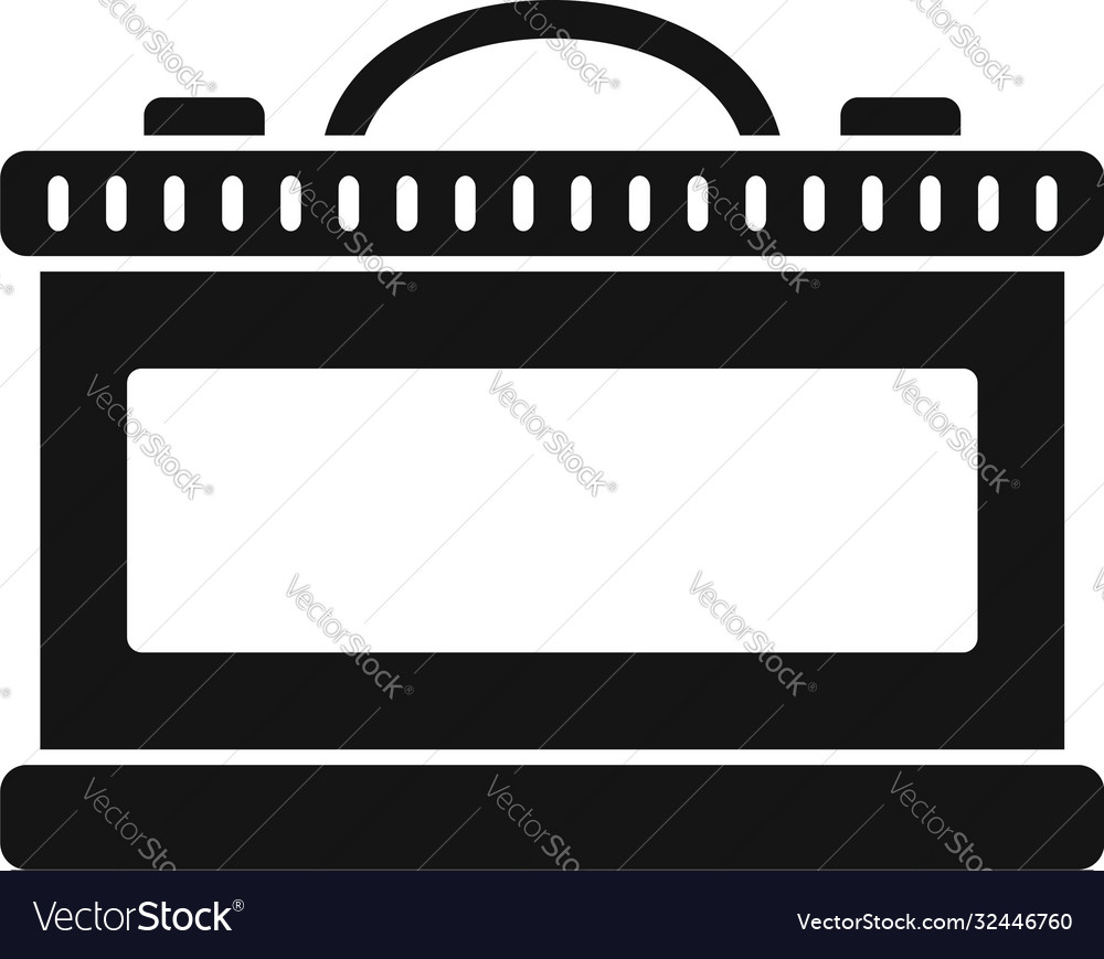 Car battery icon simple style Royalty Free Vector Image