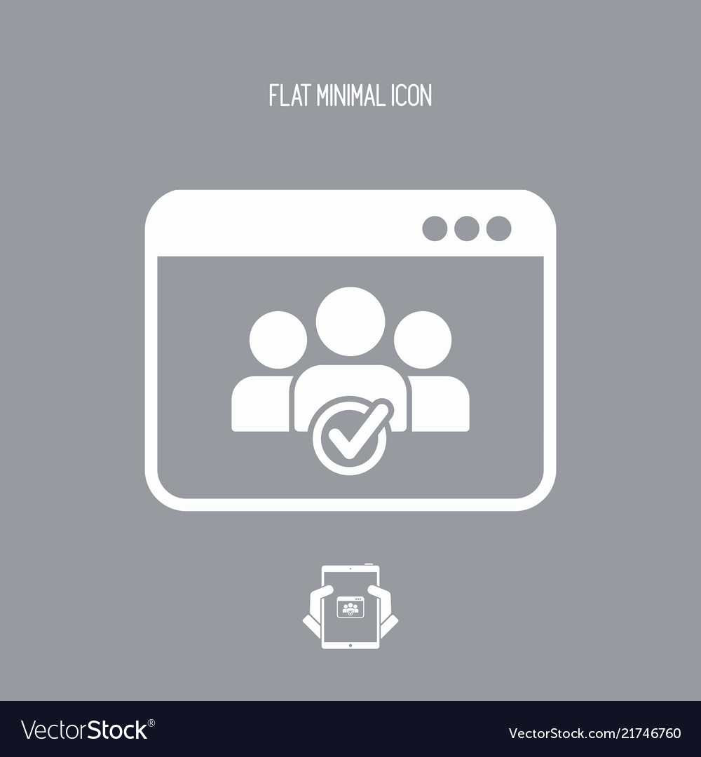 Check computer contacts icon