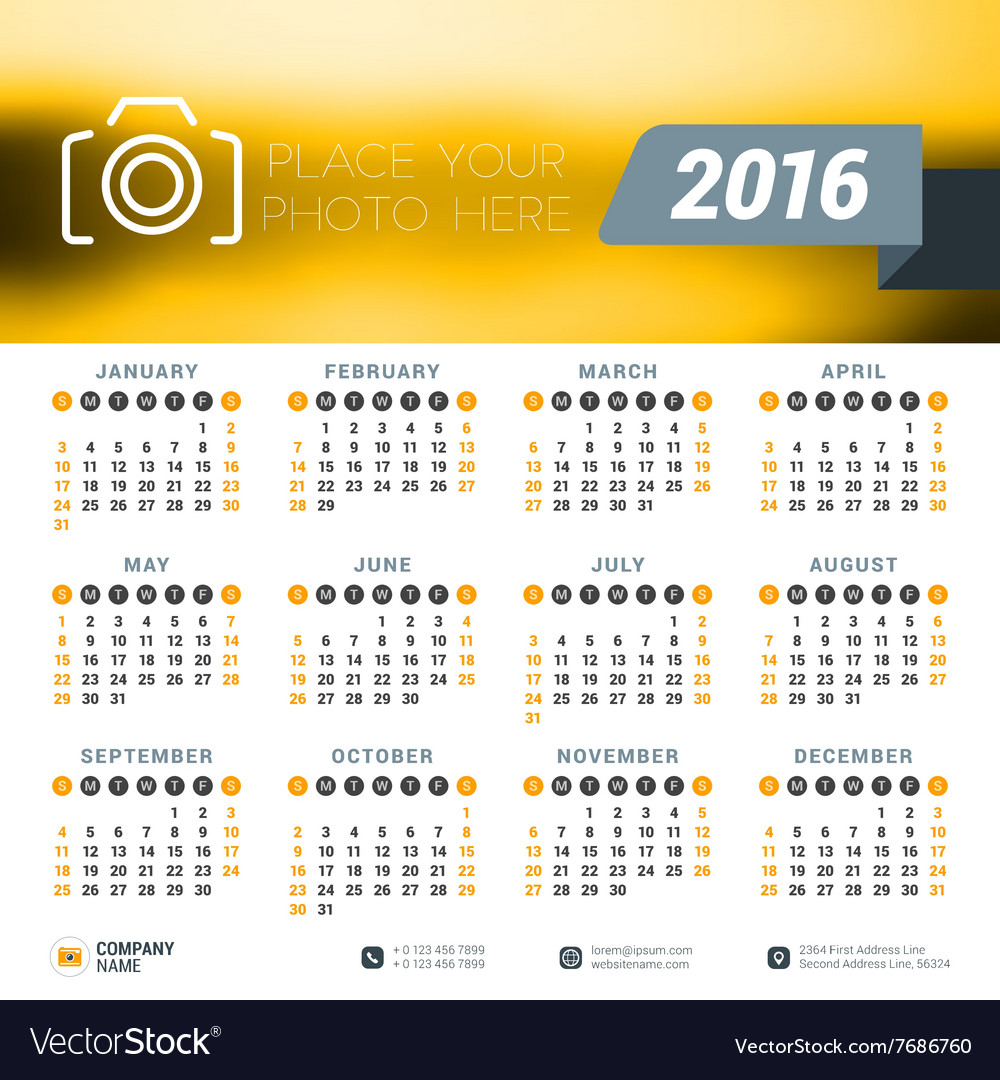 Design print template with place for photo