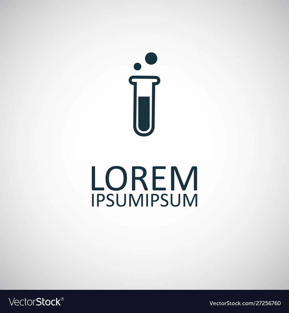 Laboratory bulb icon for web and ui on white