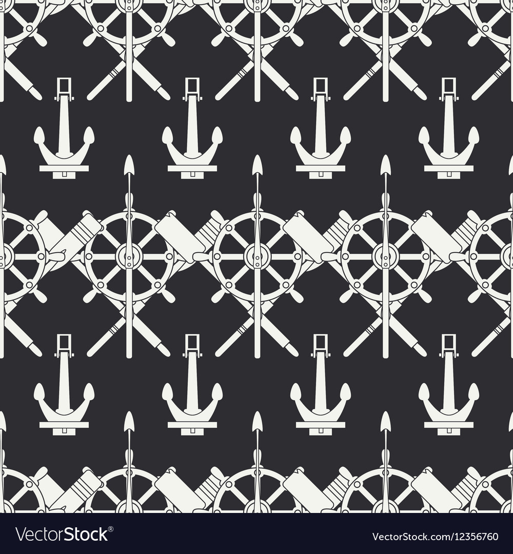 Line nautical seamless background pattern