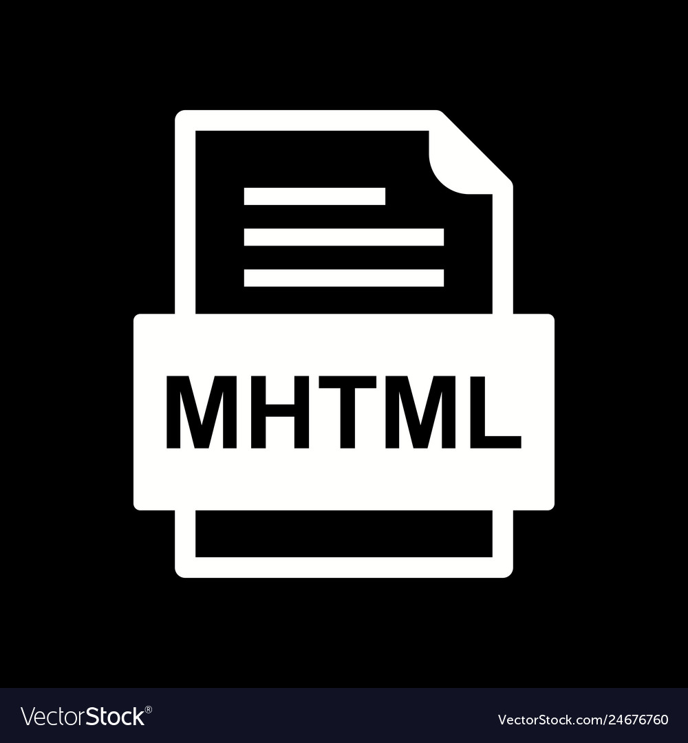 Mhtml file document icon