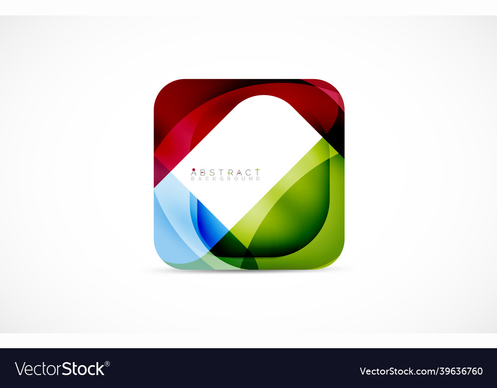 Minimal background abstract square shape vector image Minimal background abstract square shape