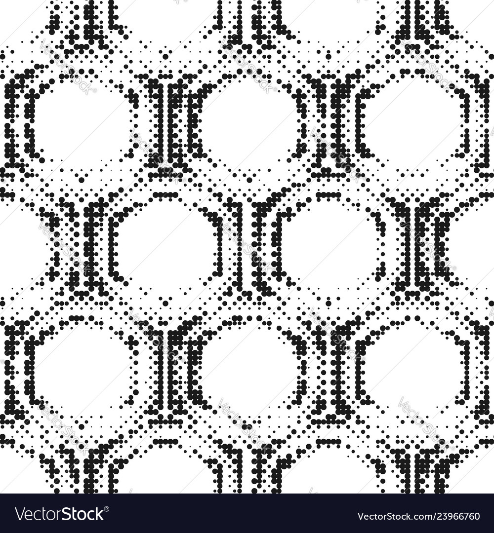 Seamless pattern of halftone dots vector image Seamless pattern of halftone dots
