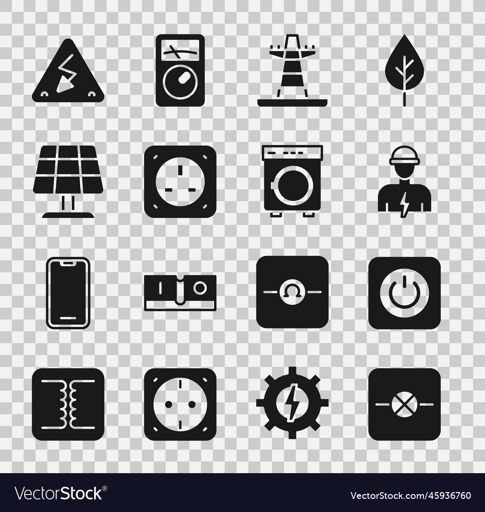 Set lamp in electronic circuit power button