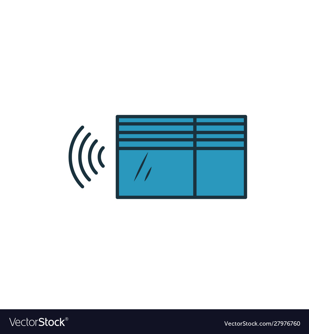Smart windows icon simple element from home
