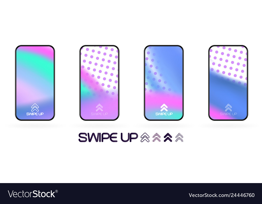 Swipe up template with abstract backdrop