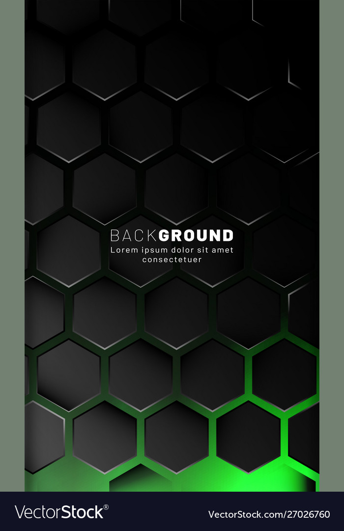 Vertical hexagon background gradient color light Vector Image Vertical hexagon background gradient color light