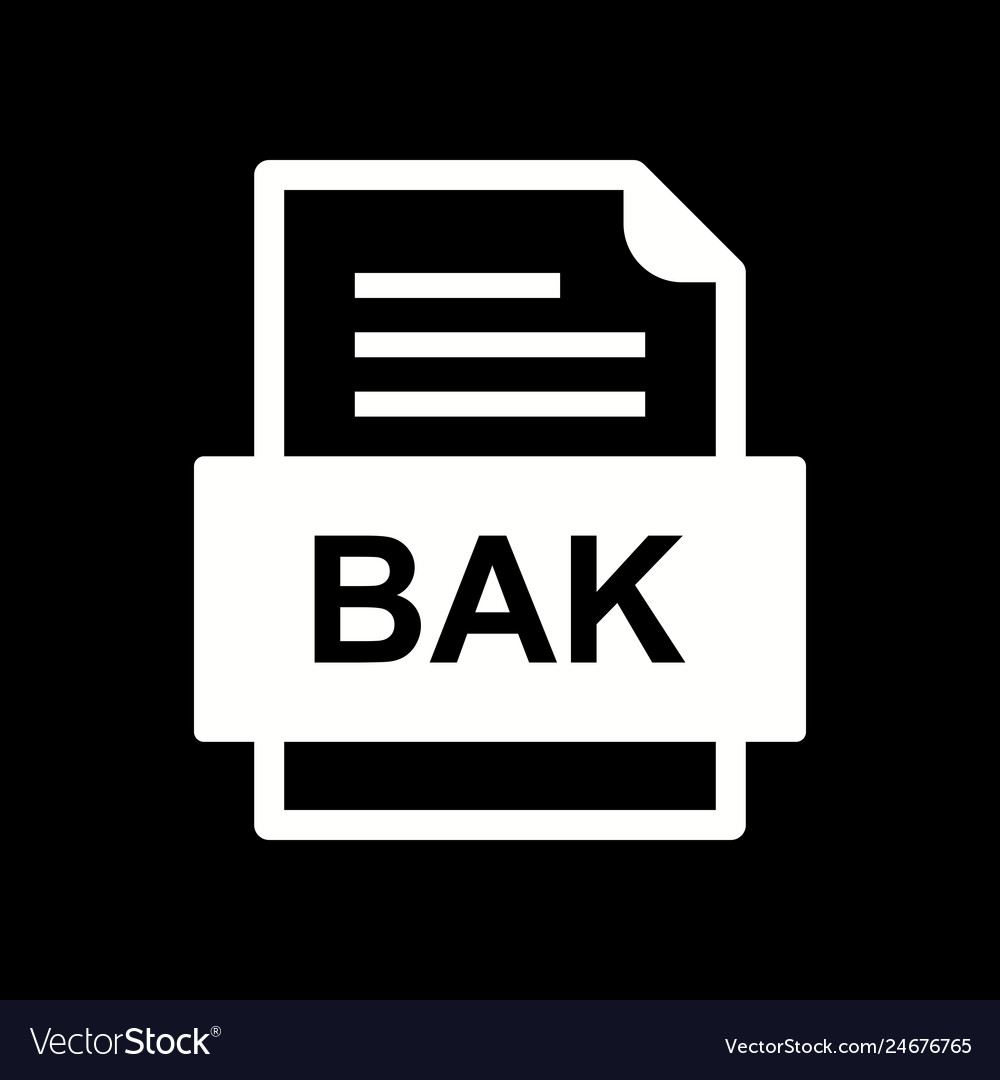 Bak file document icon