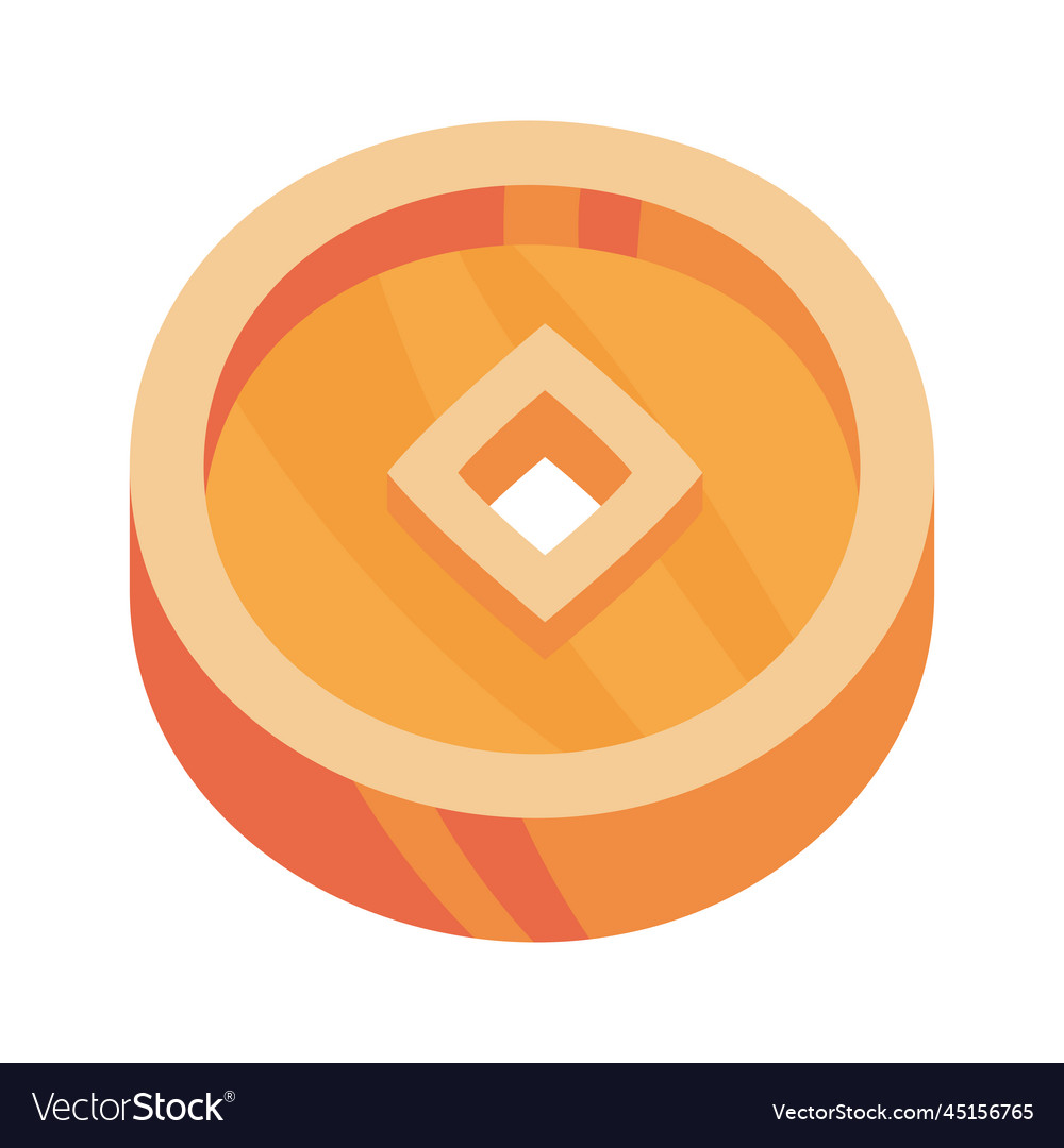 Chinese Gold Coin Royalty Free Vector Image Vectorstock Chinese Gold Coin Royalty Free Vector Image Vectorstock