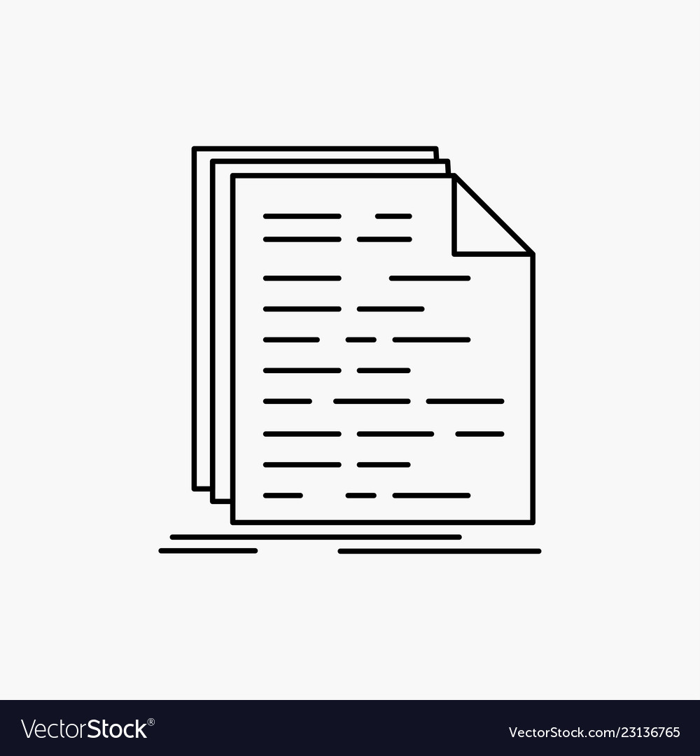 Code-Kodierung doc-Programmierskript Zeile Symbol vector image Code-Kodierung doc-Programmierskript Zeile Symbol