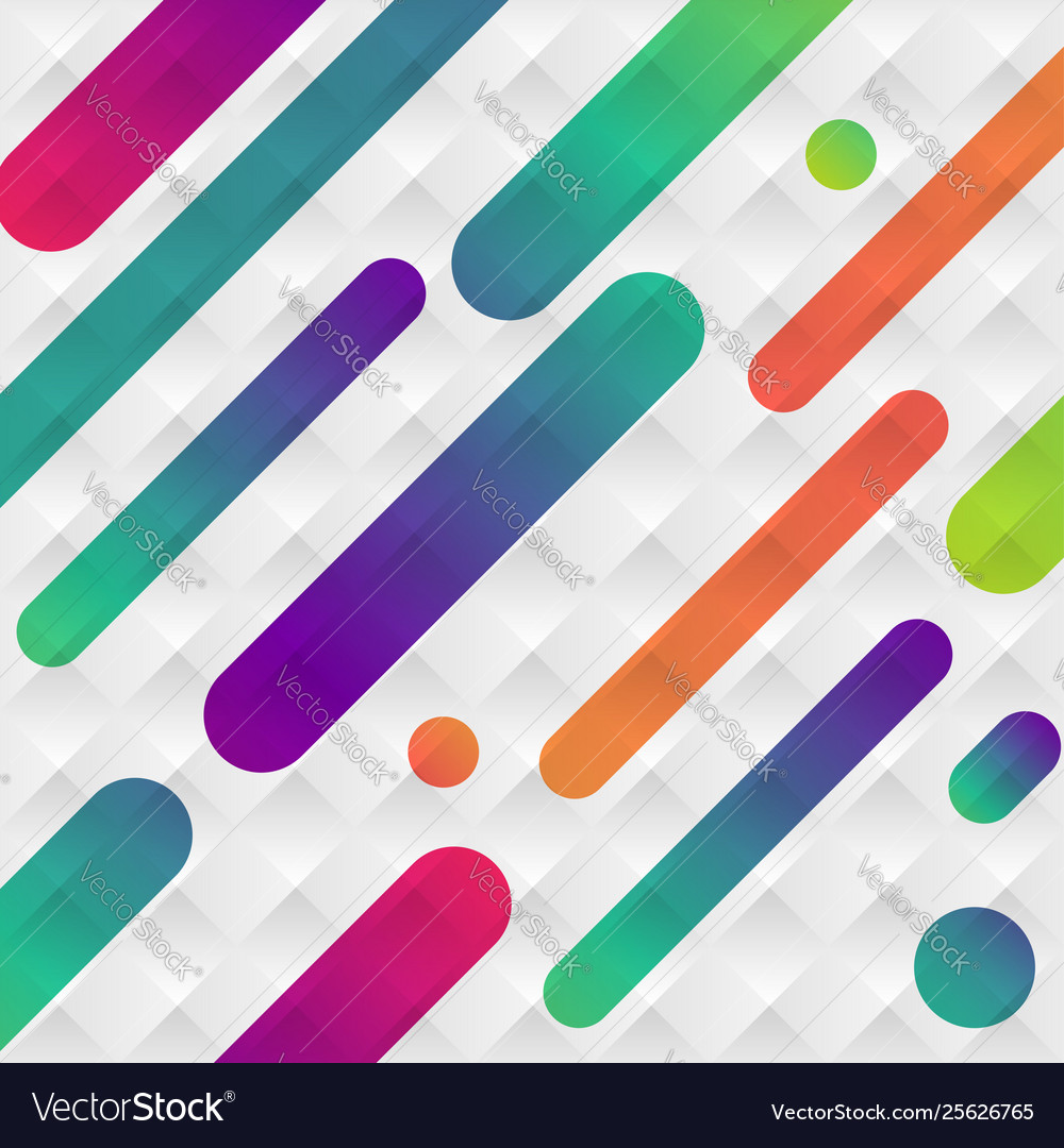 Colorful abstract background with balls and lines vector image Colorful abstract background with balls and lines