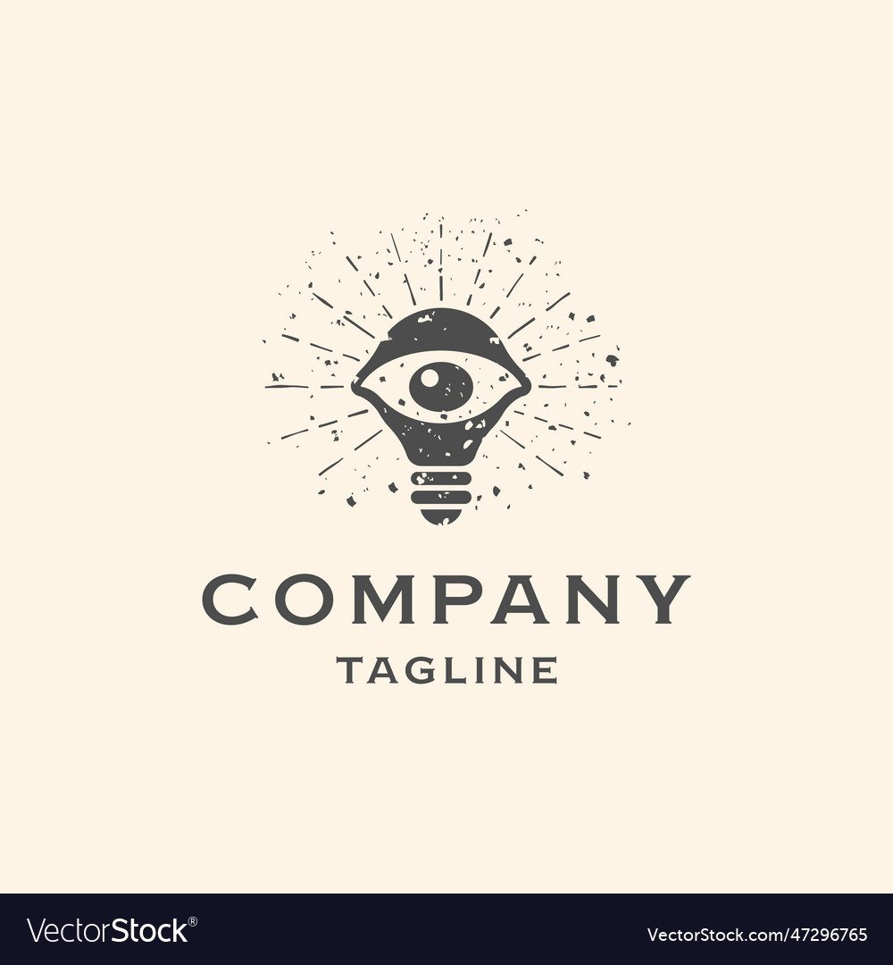 Eye bulb logo