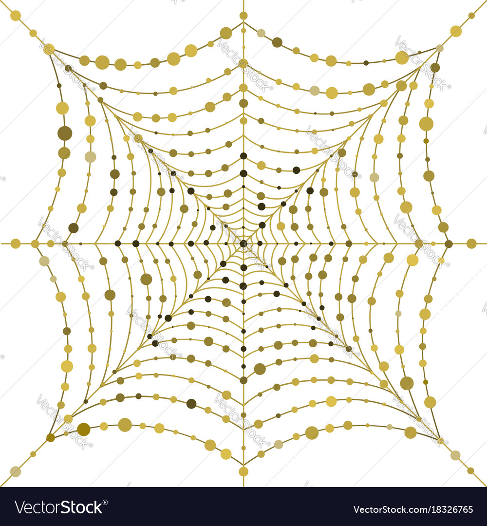 Hanging uniform web with circles