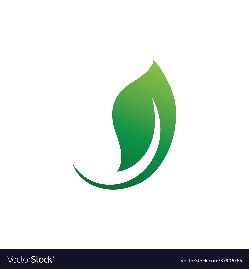 Leaf green nature logo and symbol Royalty Free Vector Image