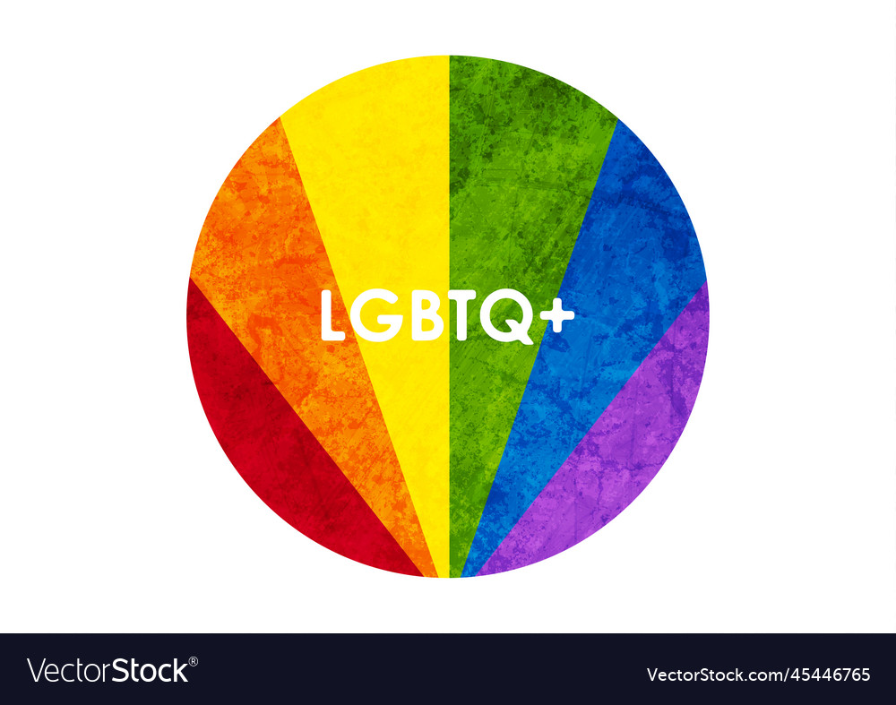 Lgbtq pride month abstract circle background