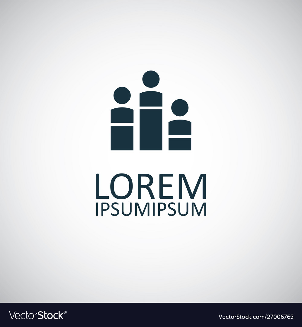 Man diagram icon simple flat element design