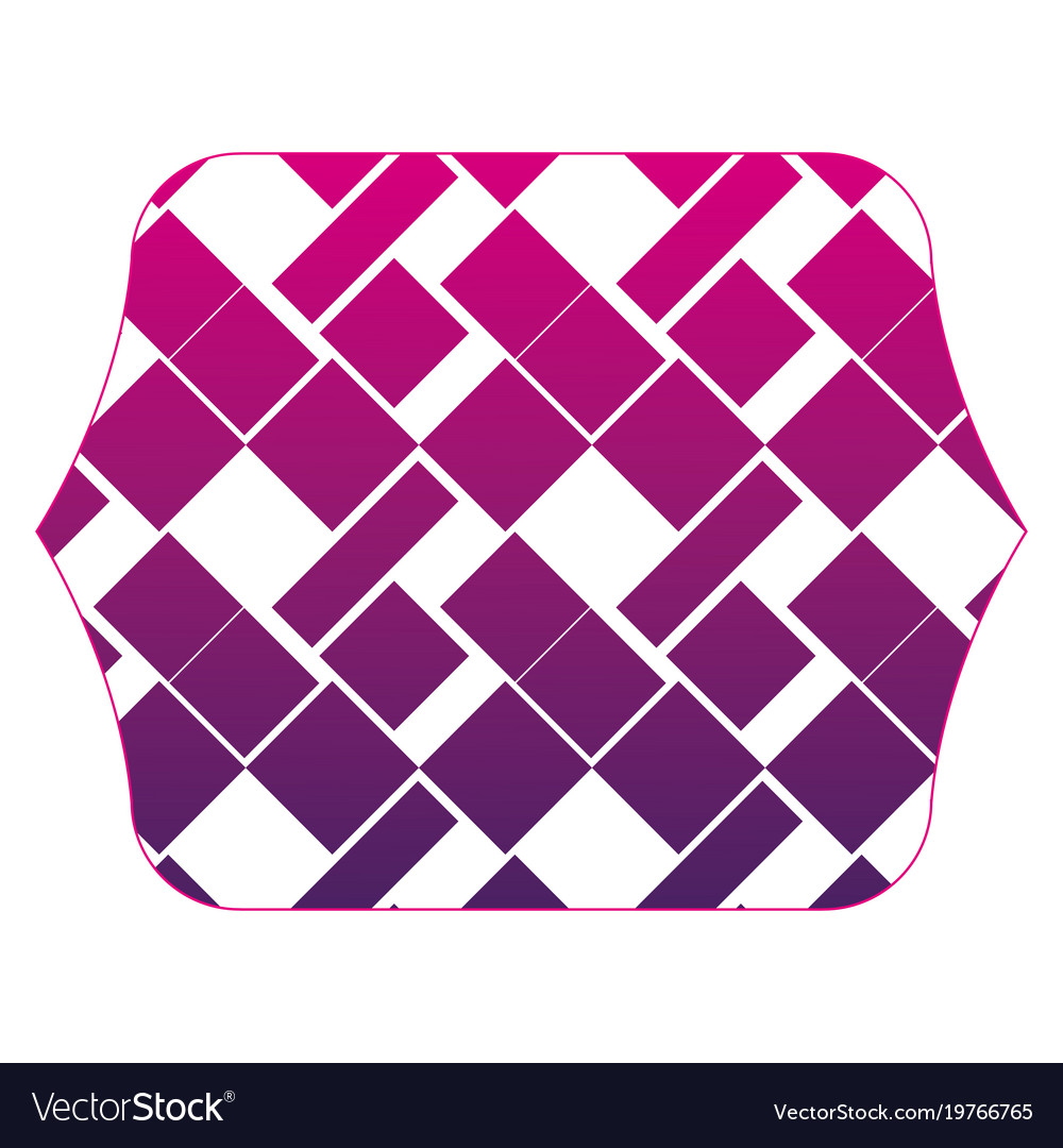 Silhouette rectangle with pattern seamless shapes