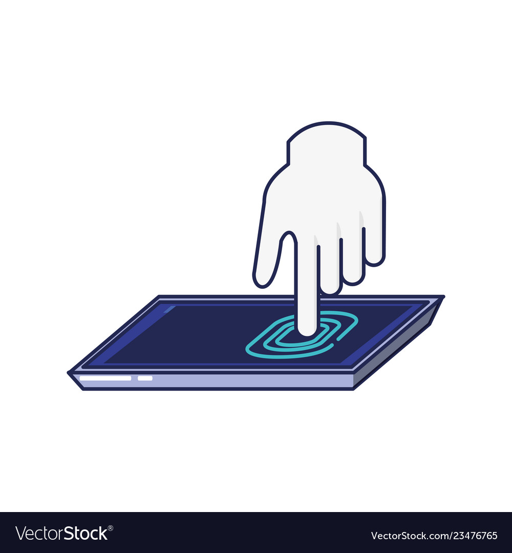 Smartphone device with fingerprint reader