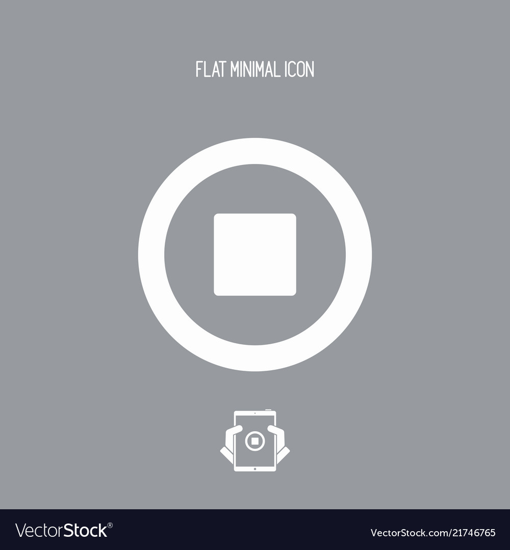 Stop player button icon