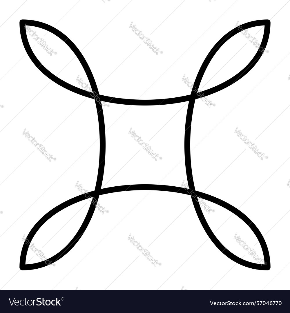 Abstract motif mandala shape design element vector image Abstract motif mandala shape design element