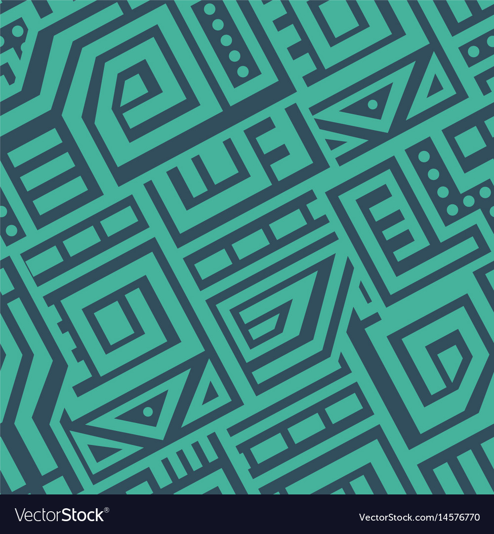 Abstract seamless pattern in ethnic style