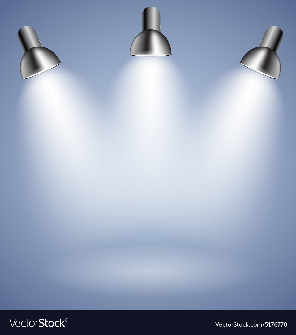 Background with lighting lamp empty space