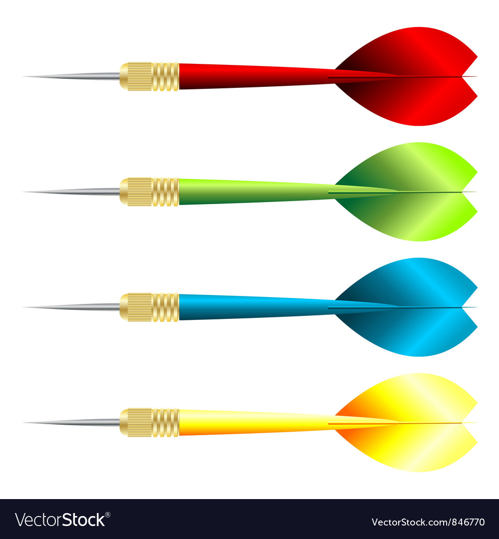 Darts Royalty Free Vector Image - VectorStock