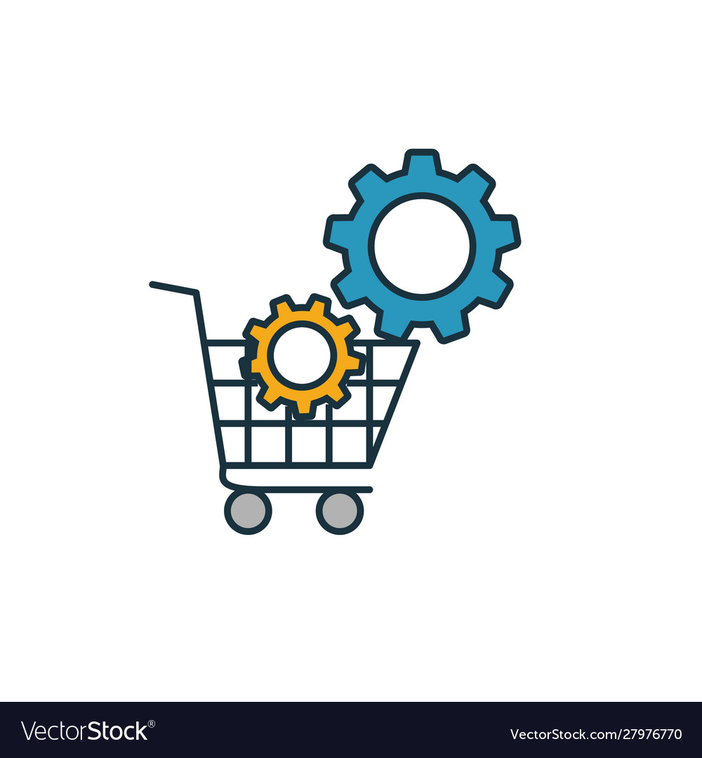 E-commerce optimization icon simple element from