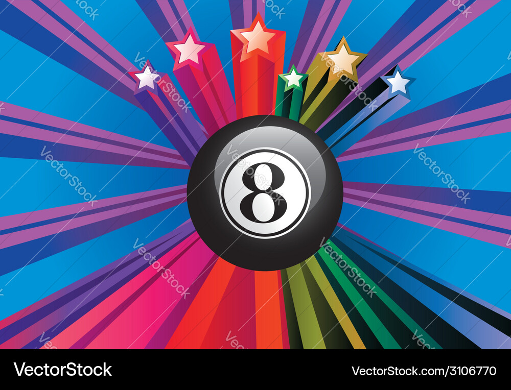 Eight ball2 Royalty Free Vector Image - VectorStock