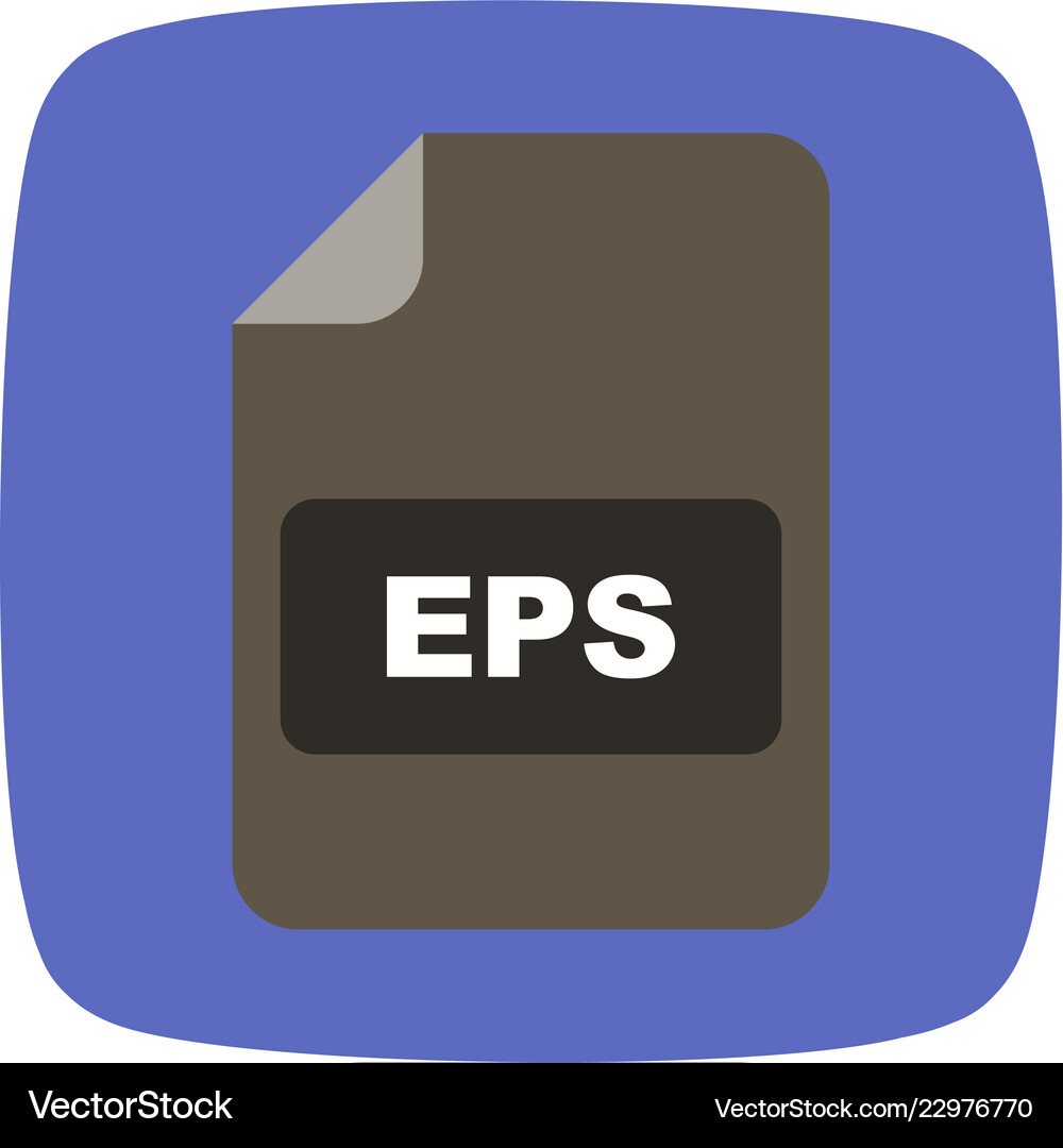 Eps icon Royalty Free Vector Image - VectorStock