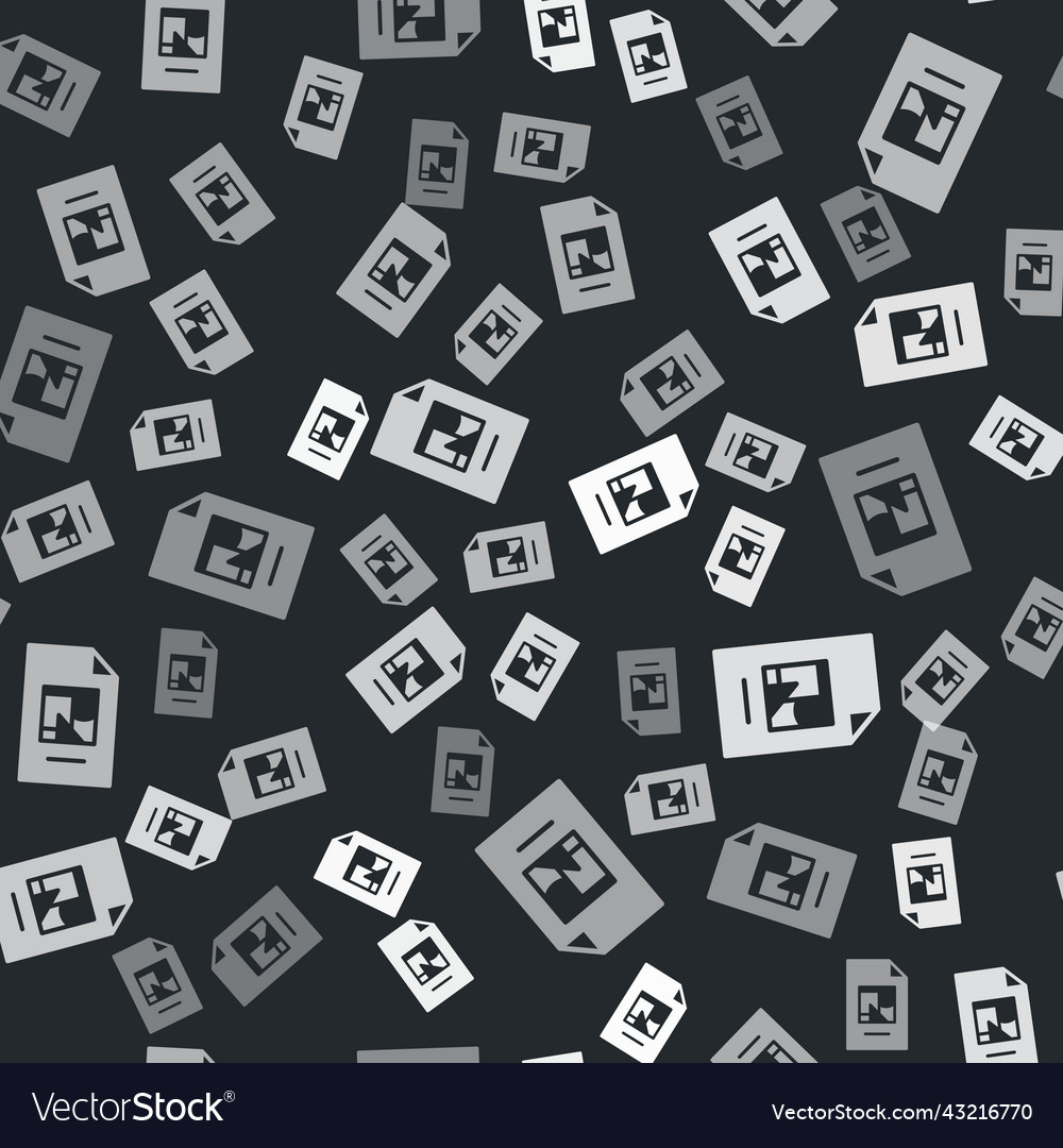 Grey file document with icon isolated