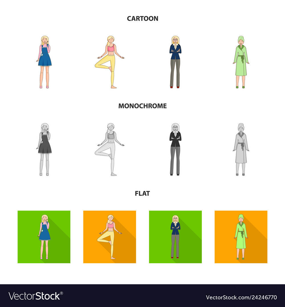 Isolated object of posture and mood symbol set Vector Image Isolated object of posture and mood symbol set