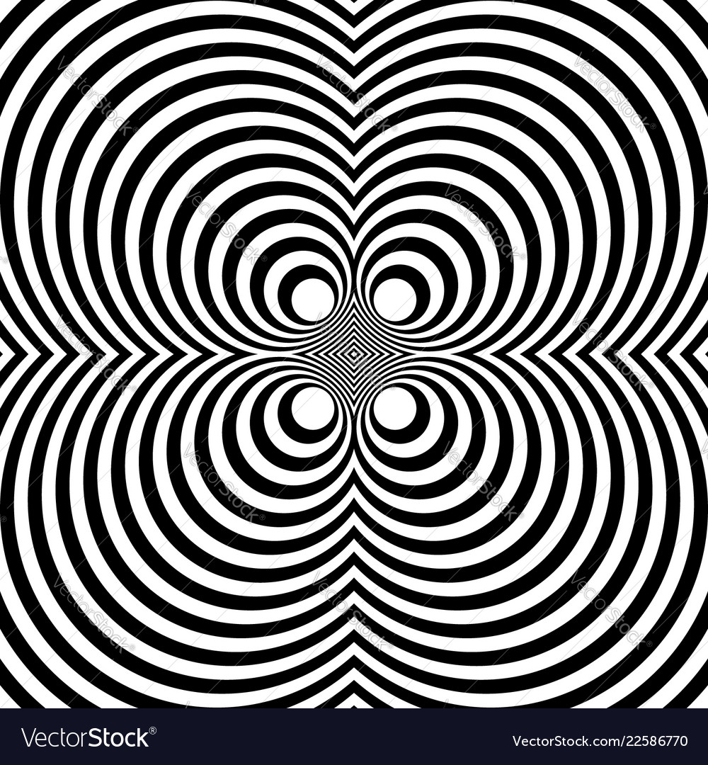 Mirrored symmetrical pattern with concentric vector image Mirrored symmetrical pattern with concentric