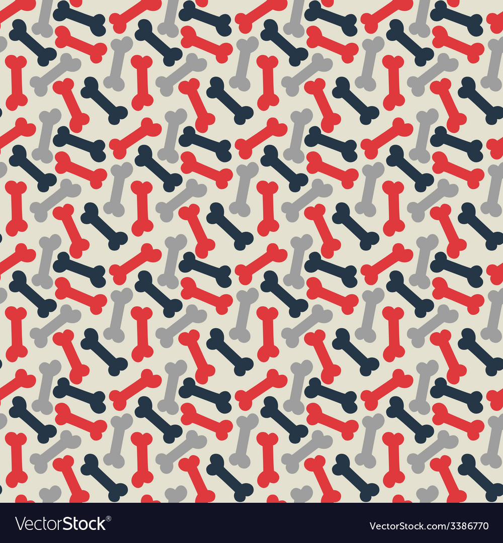 Seamless pattern bone